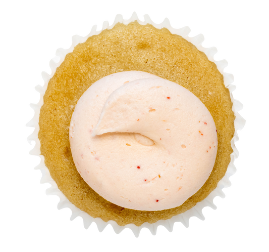 Vegan Vanilla Strawberry Cupcakes