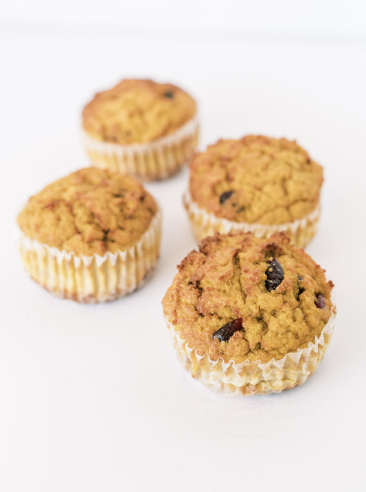 Paleo Lemon Cranberry Muffins